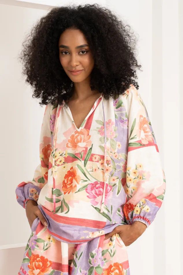 Women Sets YUMI KIM LESLIE LINEN TOP Mayfair Garden