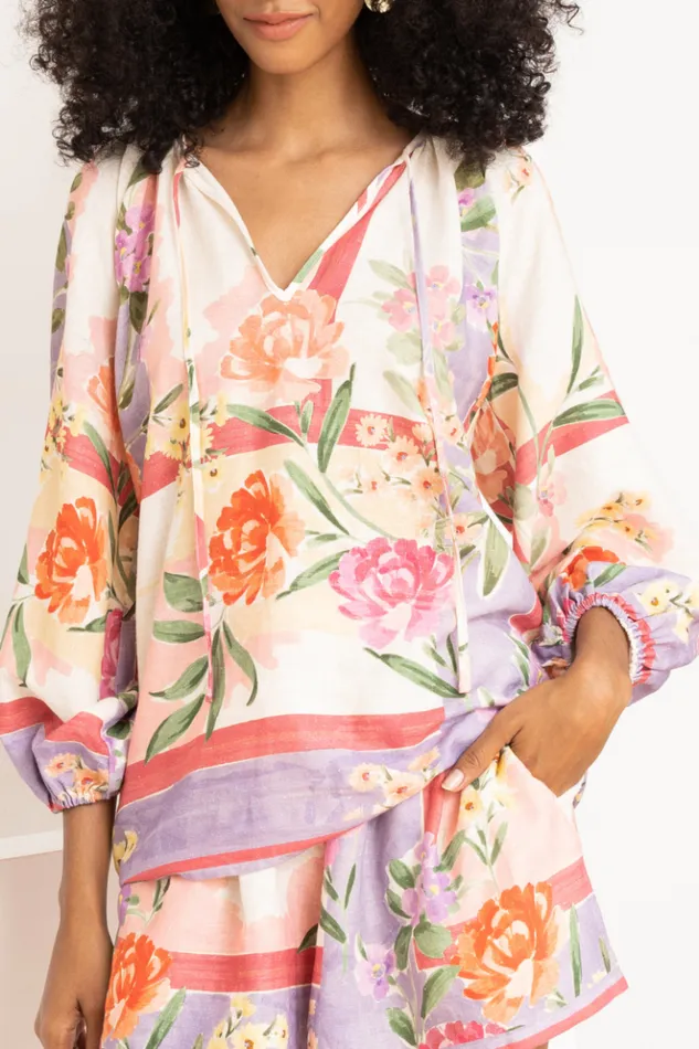 Women Sets YUMI KIM LESLIE LINEN TOP Mayfair Garden