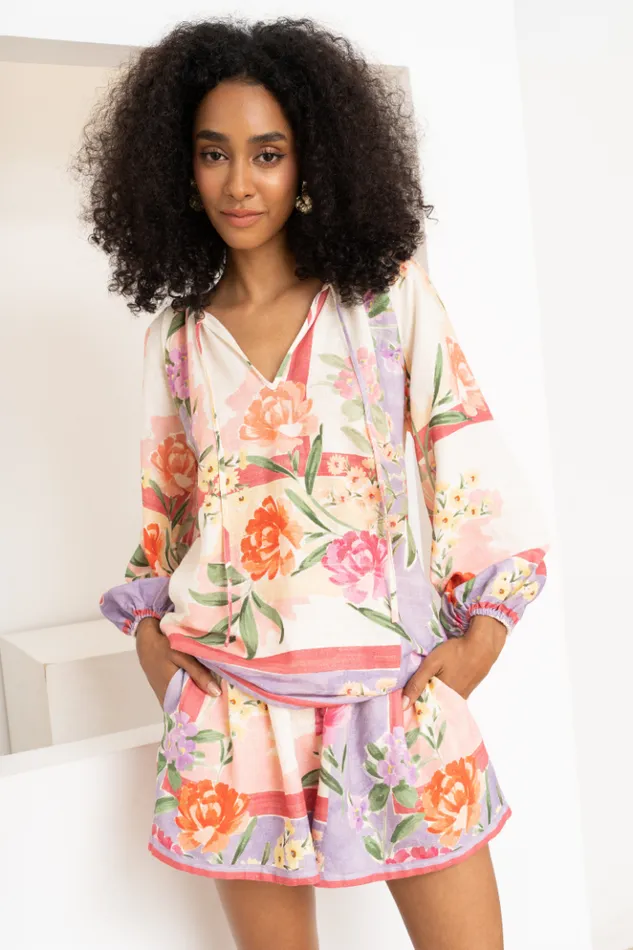 Women Sets YUMI KIM LESLIE LINEN TOP Mayfair Garden