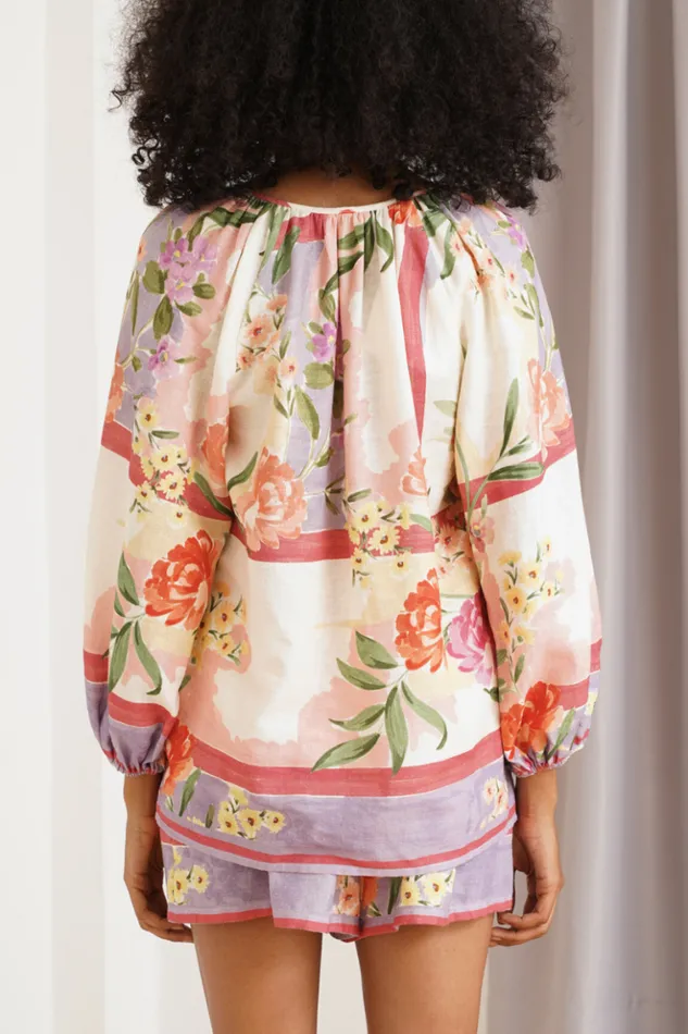Women Sets YUMI KIM LESLIE LINEN TOP Mayfair Garden