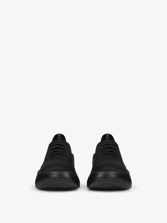 Women Shark Lock Givenchy Marshmallow Wedge Sneakers In Rubber And Knit Black Women Shark Lock Givenchy Marshmallow Wedge Sneakers In Rubber And Knit Black