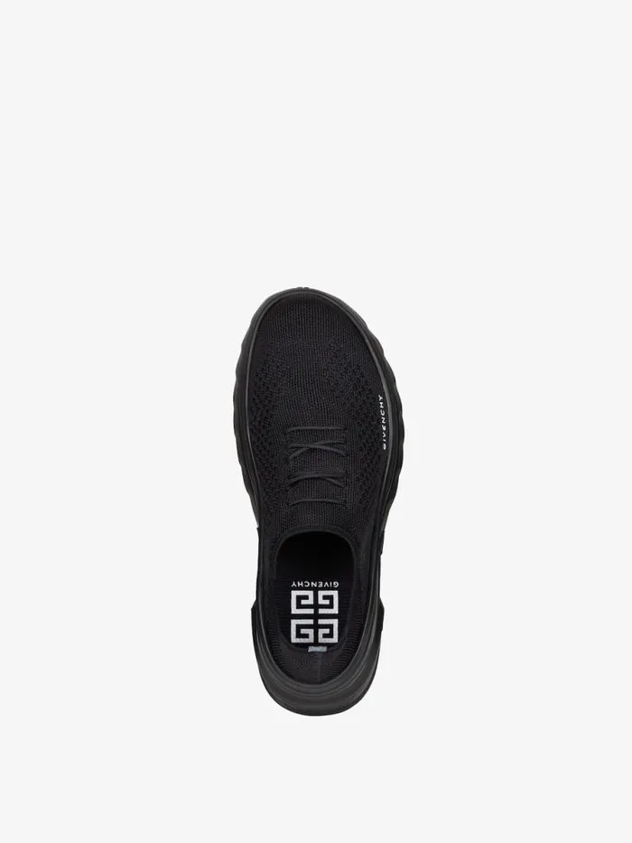 Women Shark Lock Givenchy Marshmallow Wedge Sneakers In Rubber And Knit Black Women Shark Lock Givenchy Marshmallow Wedge Sneakers In Rubber And Knit Black