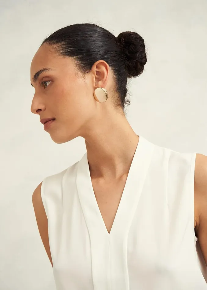 Women Shelley Blouse Ivory Hobbs Tops