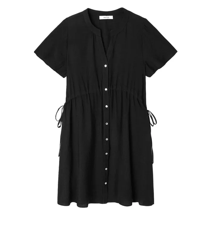 Women Short Flared Dress 8211 Black Promod Dresses Women Short Flared Dress 8211 Black Promod Dresses