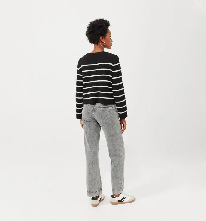 Women Short Striped Cardigan 8211 Ecru Stripes Promod Jumpers And Cardigans Women Short Striped Cardigan 8211 Ecru Stripes Promod Jumpers And Cardigans
