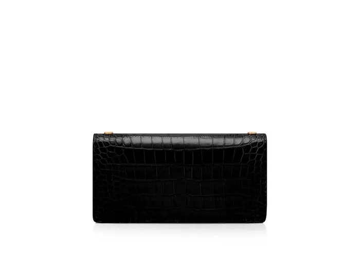 Women Shoulder Bags Tom Ford Shiny Stamped Crocodile Leather Tf Mini Bag Women Shoulder Bags Tom Ford Shiny Stamped Crocodile Leather Tf Mini Bag