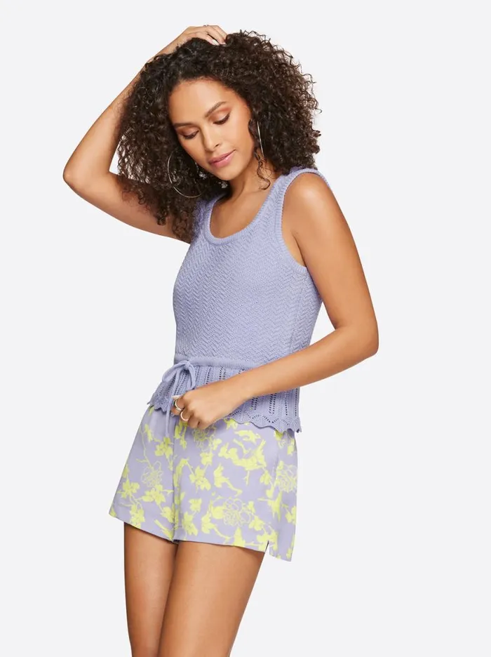 Women Sierra Sweater Tank In Sweet Lavender Jessica Simpson Tops and Tees