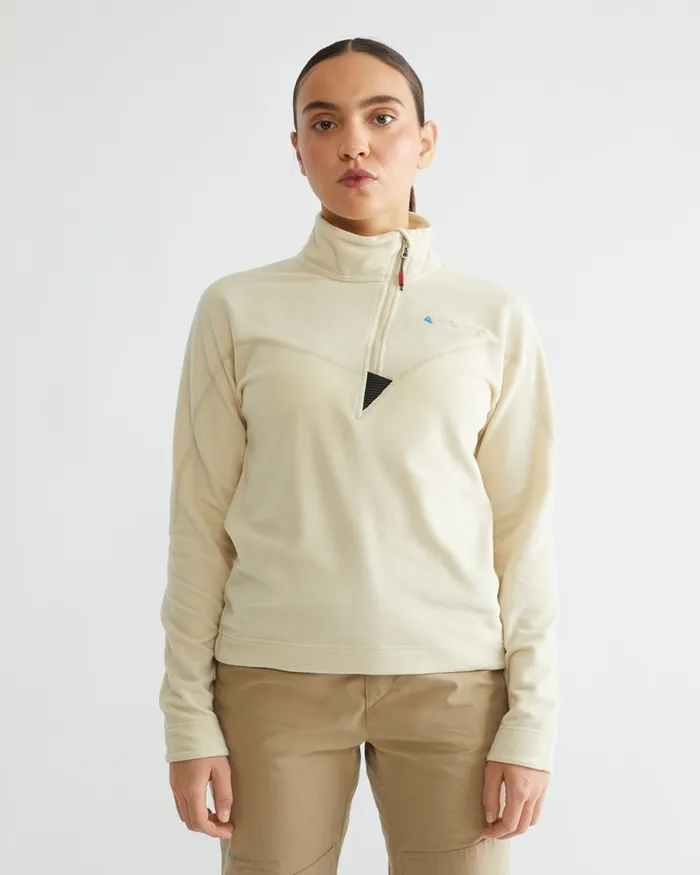 Women Sigyn Half Zip Sweater Thistle Blue Klttermusen Fleeces and Sweaters