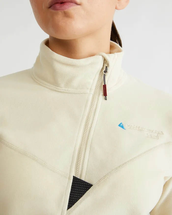 Women Sigyn Half Zip Sweater Thistle Blue Klttermusen Fleeces and Sweaters