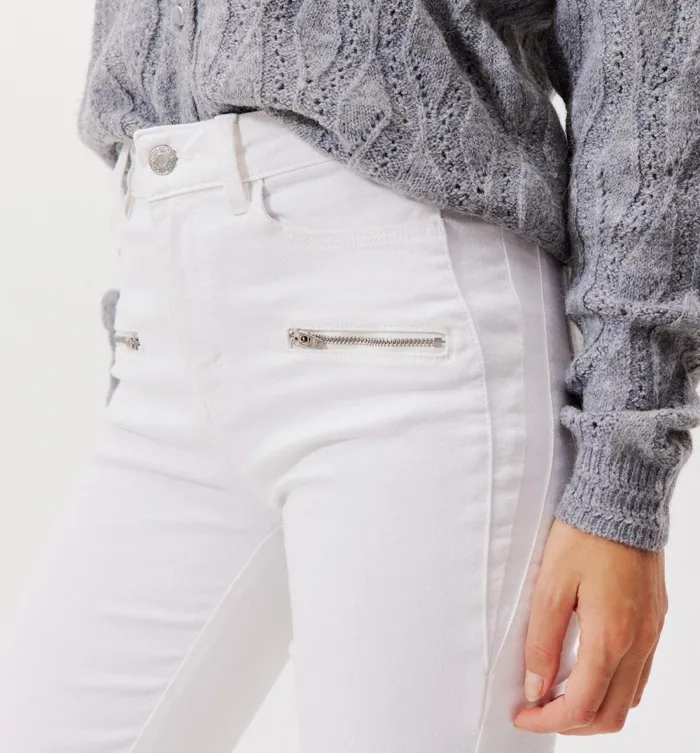 Women Skinny Canvas Trousers 8211 Ecru Promod Trousers Women Skinny Canvas Trousers 8211 Ecru Promod Trousers