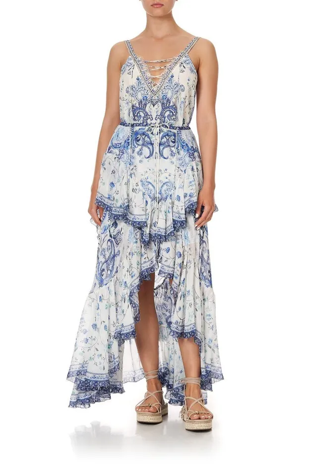 Women Skirts Camilla Maxi Skirt With Double Frill Talking About A Revolution