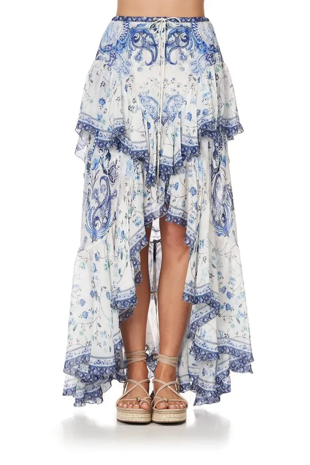 Women Skirts Camilla Maxi Skirt With Double Frill Talking About A Revolution