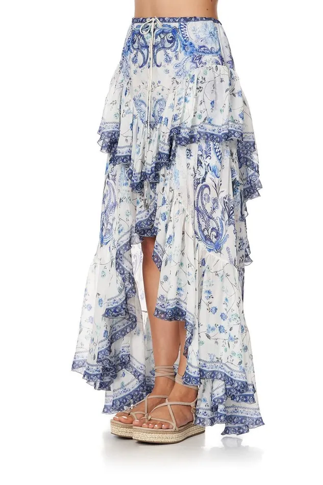 Women Skirts Camilla Maxi Skirt With Double Frill Talking About A Revolution