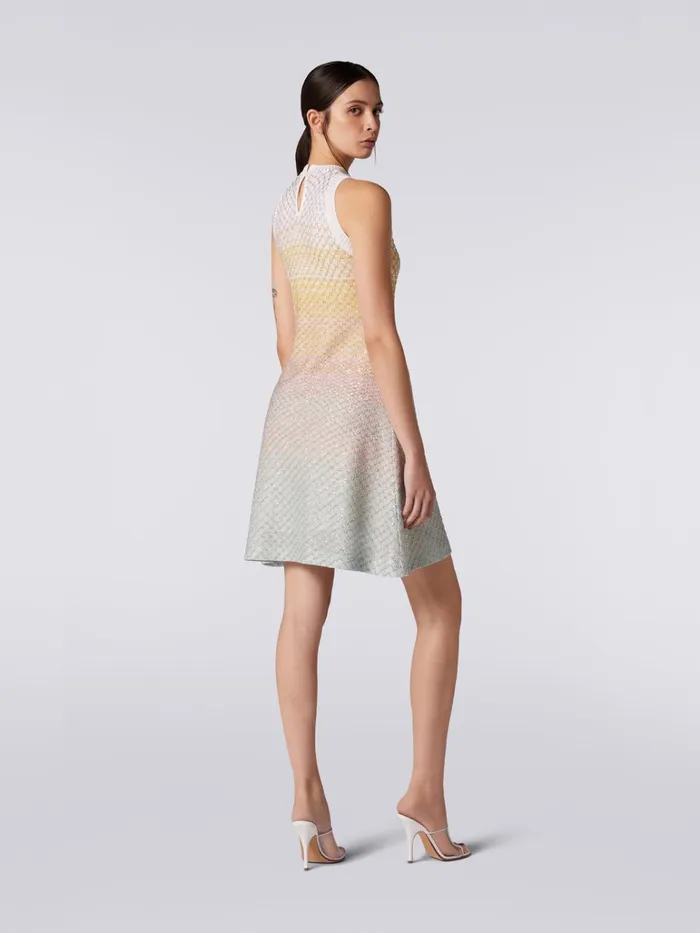 Women Sleeveless Mesh Dress With Sequins Multicoloured Missoni Dresses