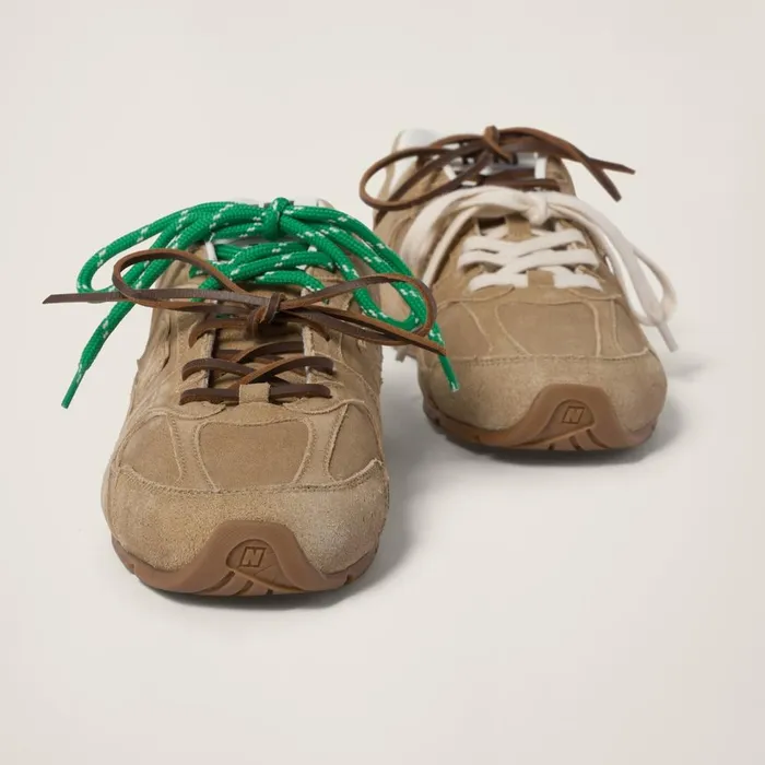 Women Sneakers Miu Miu New Balance X Miu Miu 530 SL Suede Sneakers Ecru Women Sneakers Miu Miu New Balance X Miu Miu 530 SL Suede Sneakers Ecru