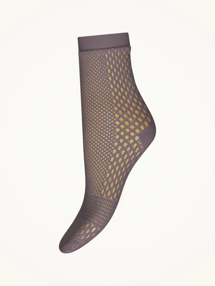 Women Socks and KneeHighs Wolford Net Socks Arctic Dust
