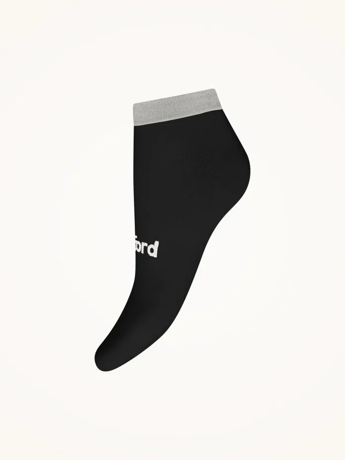 Women Socks and KneeHighs Wolford Reflective Sneaker Socks Blackash