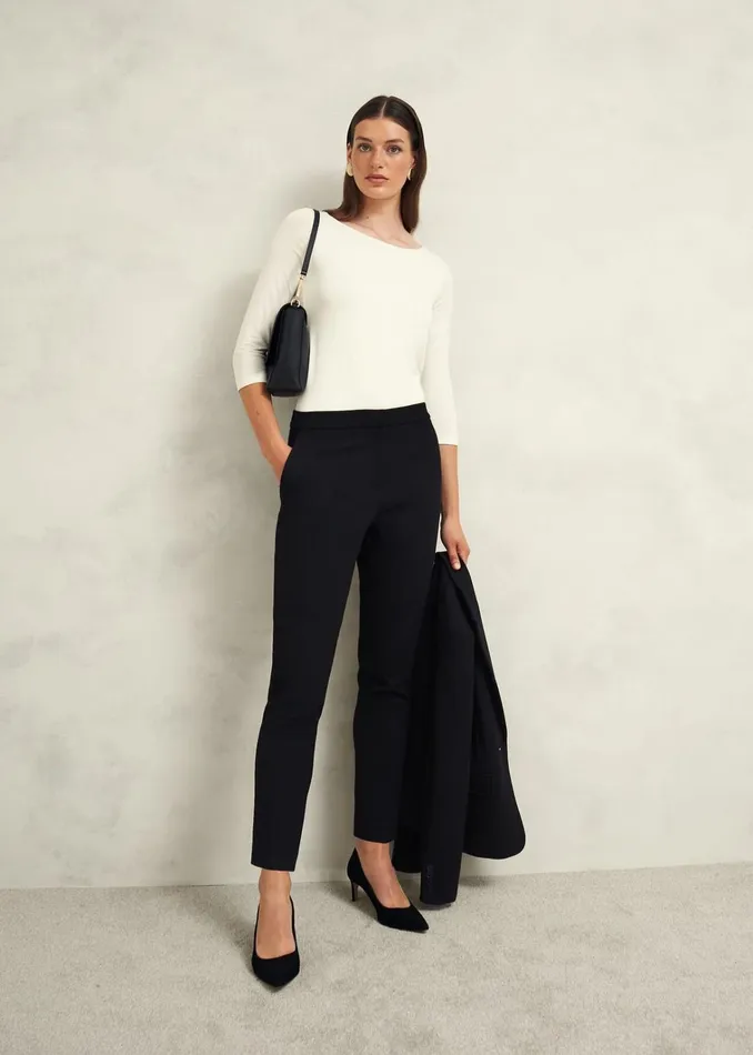 Women Sonya Plain Top Hobbs Ivory Hobbs Tops
