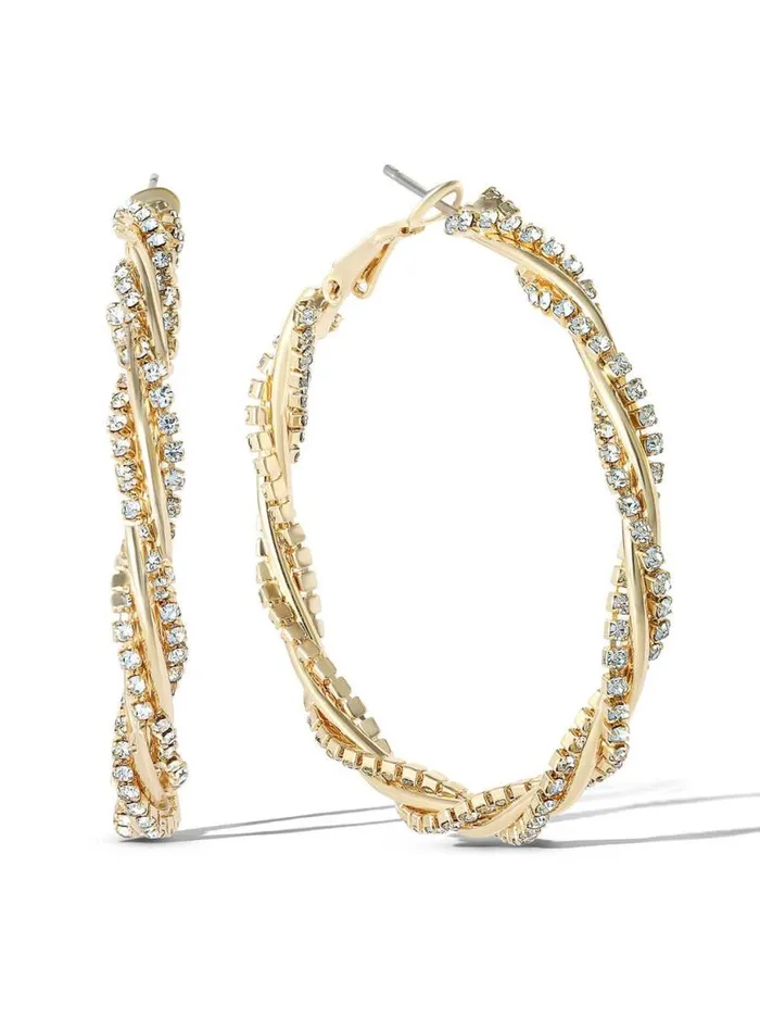 Women Spiral Hoop Earrings Jessica Simpson Earrings