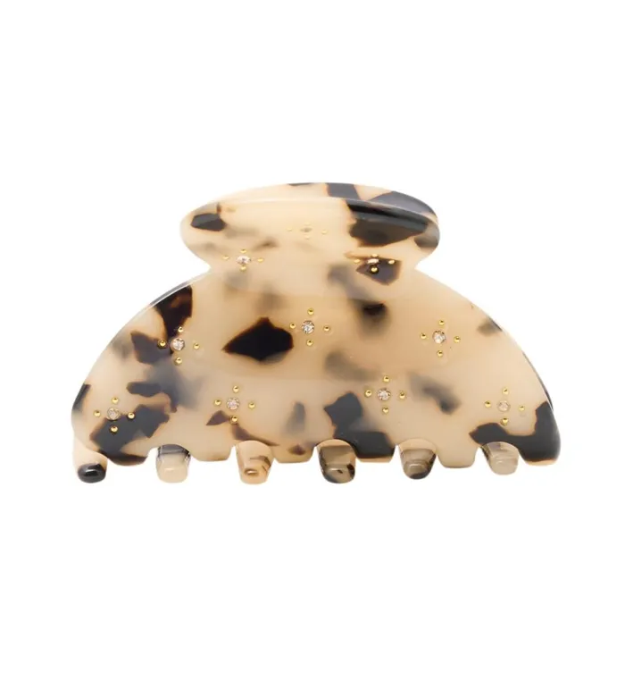 Women Strass Leopardskin Design Clip 8211 Multicolour Print Promod Hair Accessories