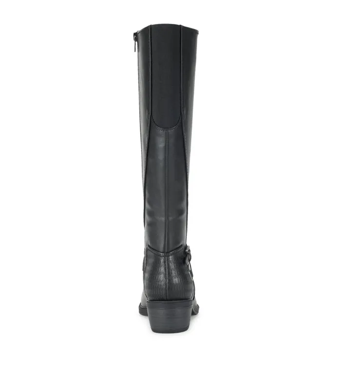 Women Stratford Wide Calf Riding Boot Black Baretraps Knee High Boots