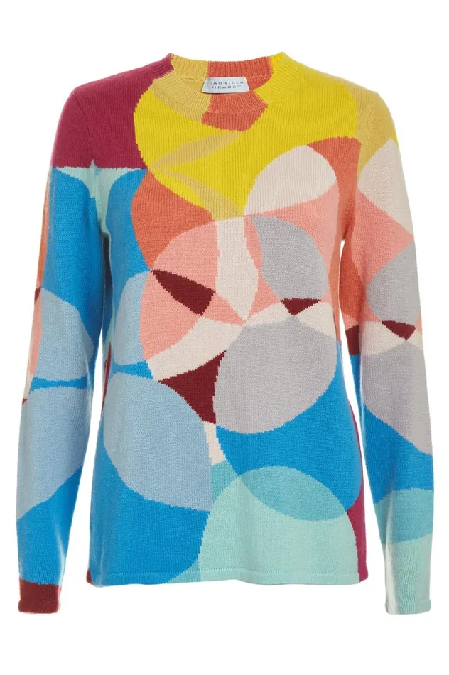 Women Sweaters and Turtlenecks Gabriela Hearst Muscovite Knit Sweater In Multi Cashmere Women Sweaters and Turtlenecks Gabriela Hearst Muscovite Knit Sweater In Multi Cashmere