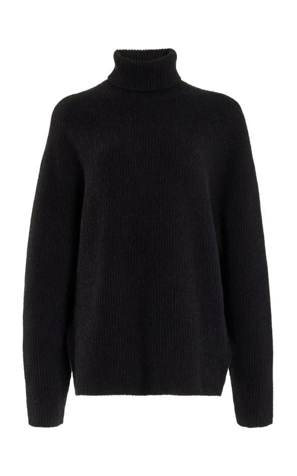 Women Sweaters and Turtlenecks Gabriela Hearst Wigman Knit Turtleneck Sweater In Black Cashmere Women Sweaters and Turtlenecks Gabriela Hearst Wigman Knit Turtleneck Sweater In Black Cashmere