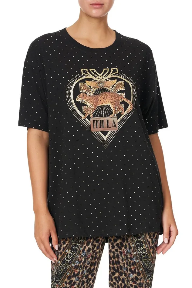Women Tees Camilla Oversize Band Tee Abingdon Palace