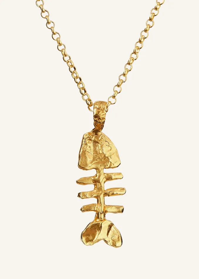Women The Silhouette Of Summer Necklace Gold MEEM