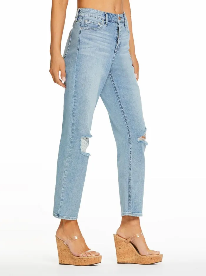 Women Throwback Straight Jeans In Feel The Love Jessica Simpson Bottoms