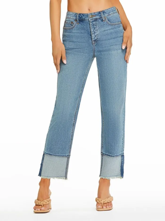 Women Throwback Straight Jeans In Whirlpool Jessica Simpson Bottoms