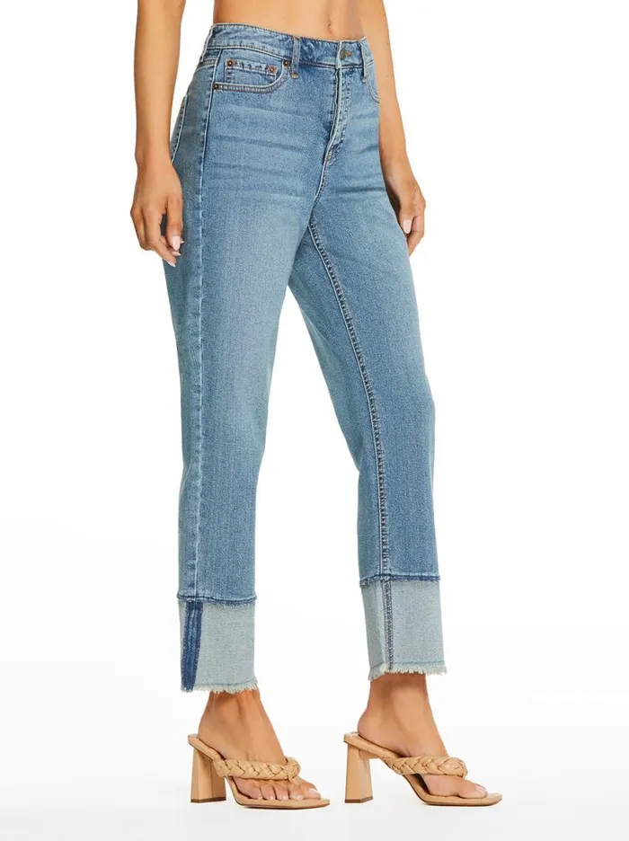 Women Throwback Straight Jeans In Whirlpool Jessica Simpson Bottoms