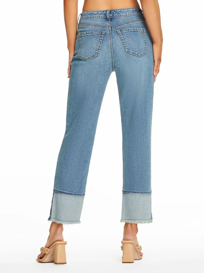Women Throwback Straight Jeans In Whirlpool Jessica Simpson Bottoms