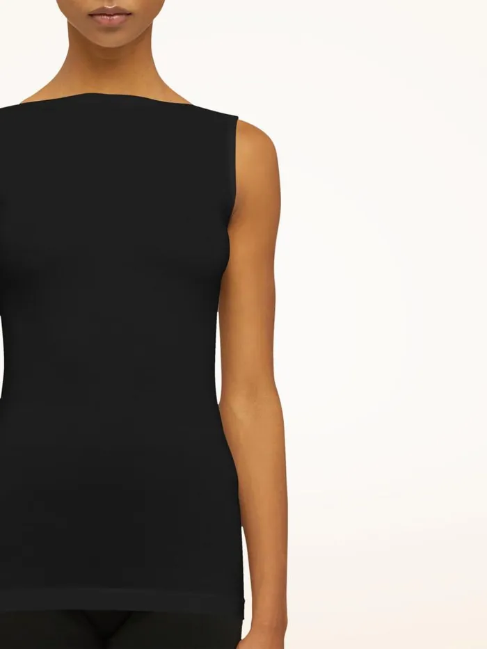 Women Tops and Tshirts Wolford Aurora Top Sleeveless Black