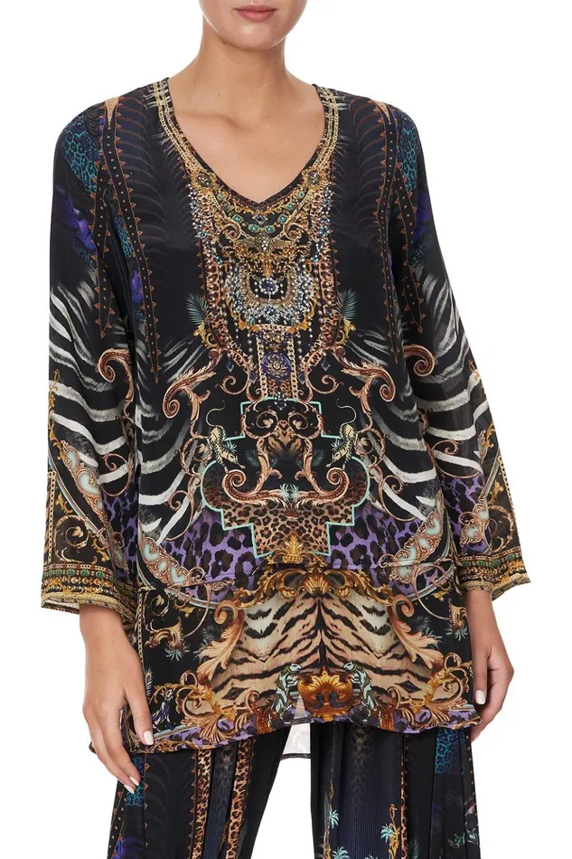 Women Tops Camilla Blouse With Side Split Shes Got Grace