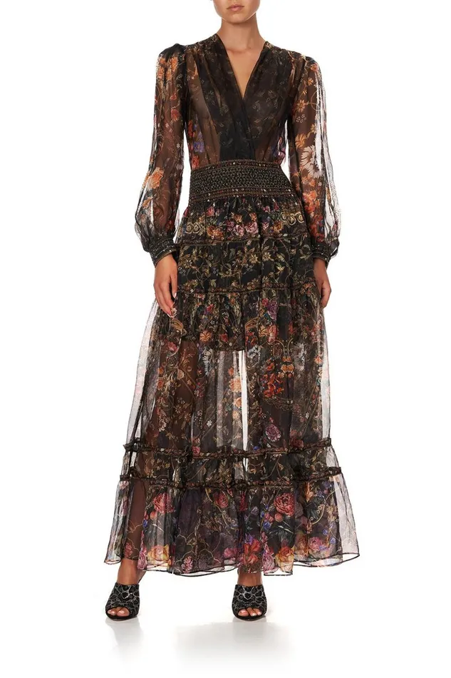 Women Tops Camilla Blouson Sleeve Body Suit Blushing Manor