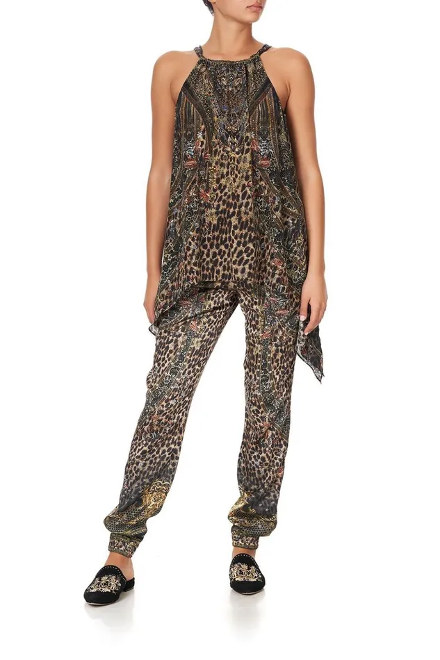 Women Tops Camilla Drawstring Neck Tank Abingdon Palace