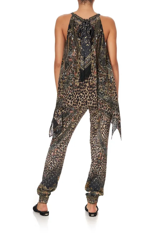 Women Tops Camilla Drawstring Neck Tank Abingdon Palace