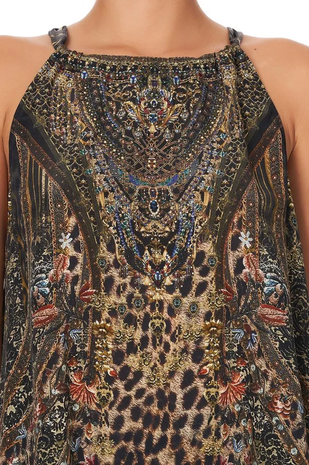 Women Tops Camilla Drawstring Neck Tank Abingdon Palace