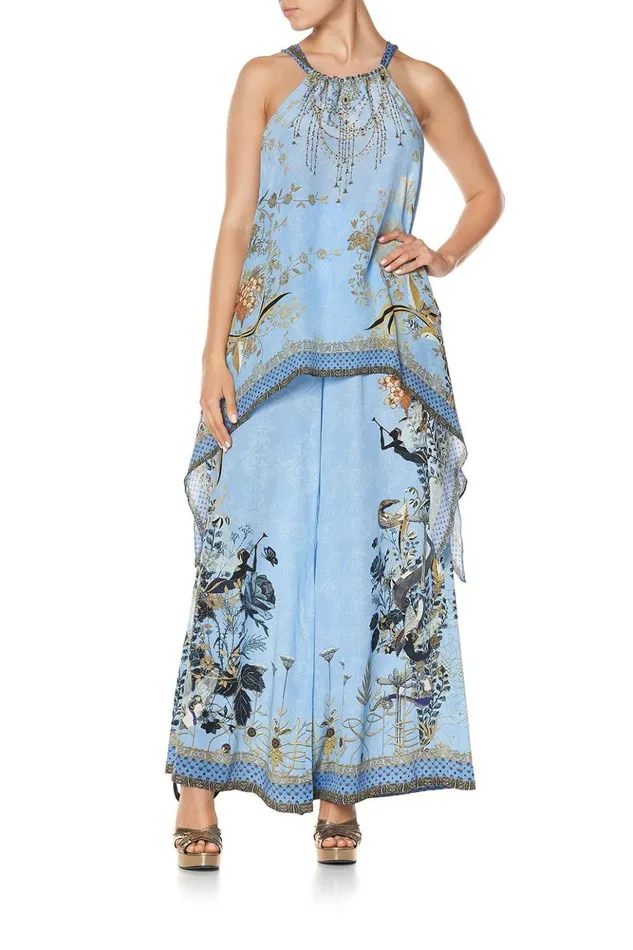 Women Tops Camilla Drawstring Neck Tank Fairy Fountain