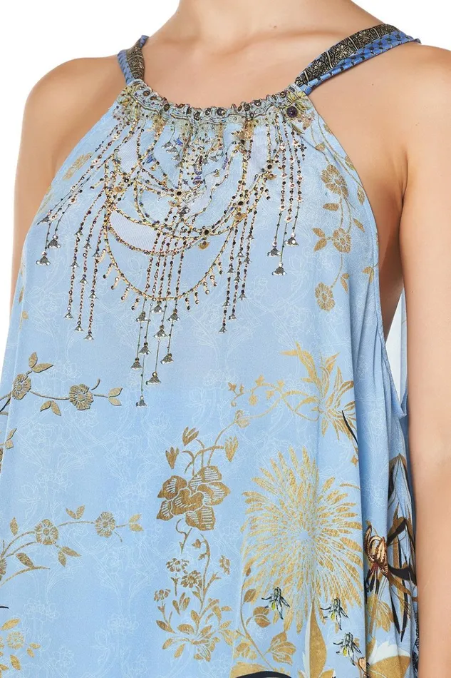 Women Tops Camilla Drawstring Neck Tank Fairy Fountain
