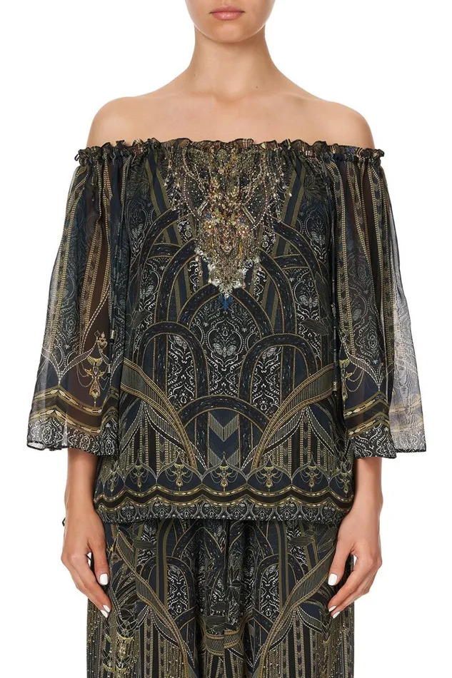 Women Tops Camilla Off Shoulder Flare Blouse Great Scott
