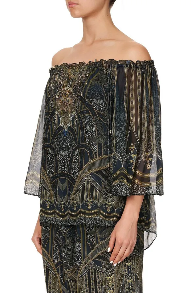 Women Tops Camilla Off Shoulder Flare Blouse Great Scott