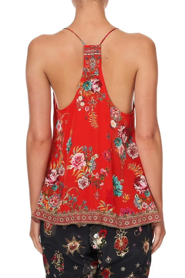 Women Tops Camilla T Back Shoestring Top Cameos Can Can