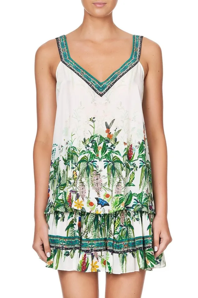 Women Tops Camilla VNeck Strap Top Daintree Darling