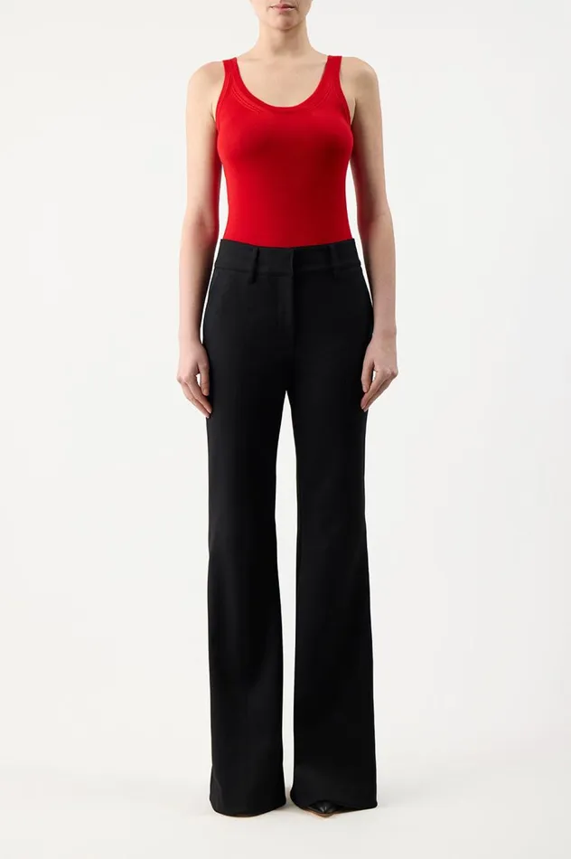 Women Tops Gabriela Hearst Toby Knit Tank Top In Red Topaz Cashmere Silk