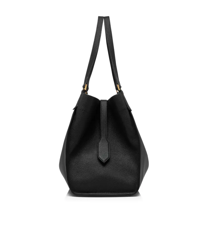 Women Totes Tom Ford Grain Leather Tara Large Tote Black Women Totes Tom Ford Grain Leather Tara Large Tote Black