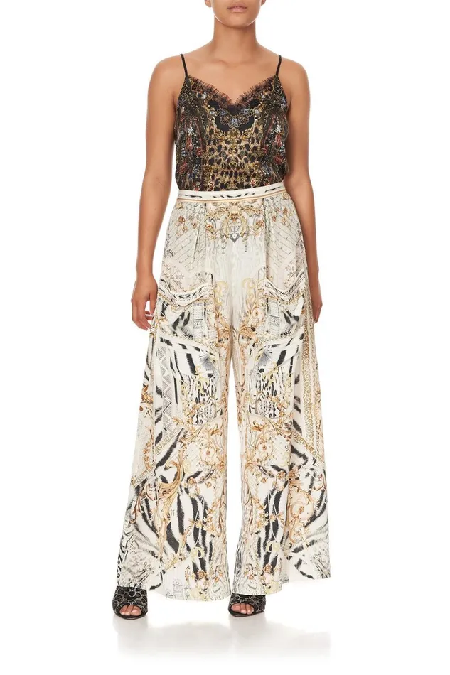 Women Trousers and Leggings Camilla Wide Leg Trouser With Front Pockets Gates Of Glory