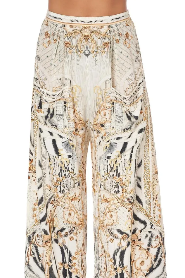 Women Trousers and Leggings Camilla Wide Leg Trouser With Front Pockets Gates Of Glory