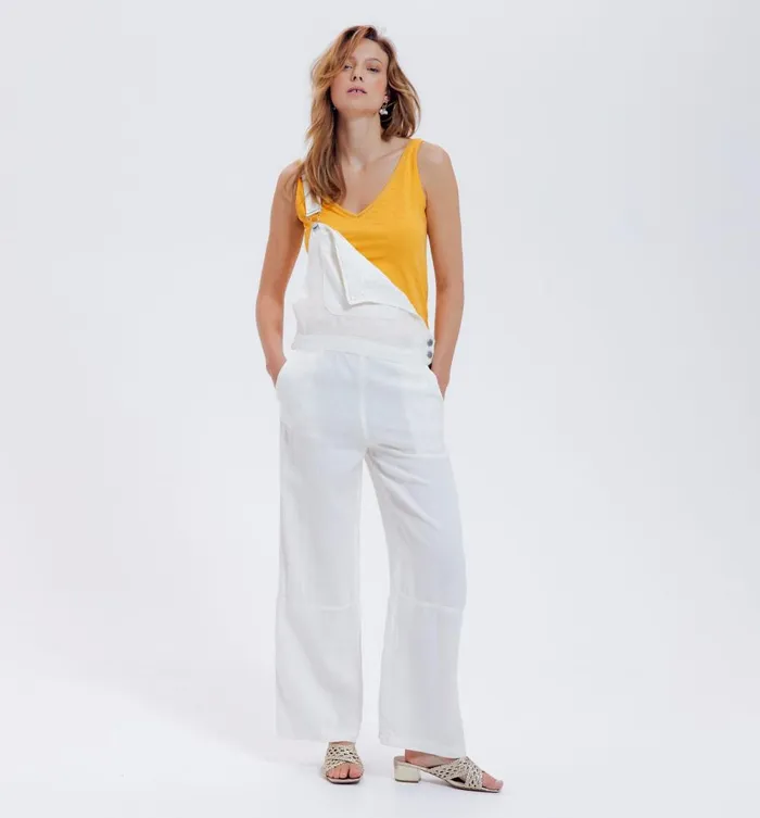 Women VNeckline Sleeveless Top 8211 Yellow Promod Tops Women VNeckline Sleeveless Top 8211 Yellow Promod Tops